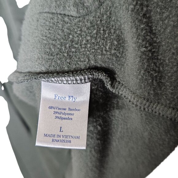Free Fly Womens Open Front Cardigan Pockets Lightweight Bamboo Blend L Green - Picture 4 of 8